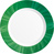 Speiseteller NATURA mit grünem Muster. Durchmesser 23,5 cm, aus Opalglas. Von