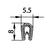 Kantenschutzprofil | Klemmbereich 0,8 - 1,5 mm | Farbe: schwarz