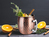 Cocktail-Set MOSCOW MULE 2x Becher, Kupfer antik inkl. Strohhalme