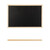 Relaxdays Kreidetafel mit Holzrahmen, abwischbare Tafel, Büro Memoboard, Wandtafel zum Aufhängen, versch. Größen, schwarz