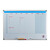 Relaxdays Whiteboard, Tagesplaner, abwischbar, magnetisch, Planungstafel mit Stiftablage, Magnetwand 60 x 90 cm, weiß