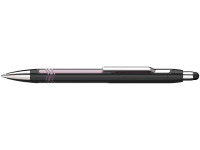 balpen Schneider Epsilon Touch blauwschrijvend, huls zwart/roze