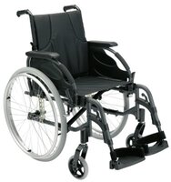 Rollstuhl Action3 NG,schwarz,desk,SB48,ST40-45,PU