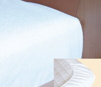 Spannbettbezug Folie/Frottee, 90x200cm,weiß