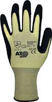ASATEX 3750/8 Handschuhe Gr.8 gelb/schwarz Nylon mit Naturlatex EN 388 Kateg