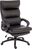 Luxe Luxury Leather Look Executive Office Chair Black - 6913 -