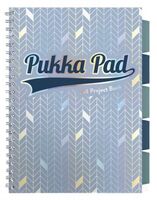 Pukka Pad Glee Light Blue A4 Wirebound Polypropylene Cover Project Book Ruled 200 Page (Pack 3)