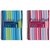 Pukka Pad Stripes Polypropylene Wirebound Jotta Notebook 200 Pages A5 (Pack of 3) Blue/Pink