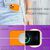 NALIA Klare Neon Handy Hülle für iPhone 12 Pro, Bunt Durchsichtig Case Cover TPU Orange