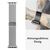 NALIA Alvia Stainless Steel Band Compatible with Apple Watch Ultra/SE iWatch Series 10 9 8 7 6 5 4 3 2 1, 42/44/45/46/49mm, Magnetic Mesh Loop Strap, Breathable Metal Band Ice S...