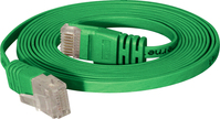 High Quality Patchkabel, flach, U/UTP, ungeschirmt, Cat 6, grün, 2,0 m