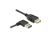 Verlängerungskabel USB 2.0 EASY Stecker A links/rechts gewinkelt an Buchse A, schwarz, 3m, Delock® [