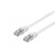 Equip Kábel - 607612 (U/FTP Flat/Lapos patch kábel, CAT6A, Réz, LSOH, fehér, 3m)