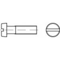 TOOLCRAFT TO-5445120 hengeres fejű csavar M4 8 mm egyeneshornyú DIN 84 sárgaréz 1000 db