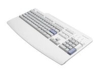 Keyboard (BELGIAN) FRU43R2209, Full-size (100%), Wired, USB, White Tastaturen