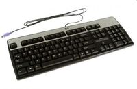 Keyboard (SLOVAK) 701428-231, Full-size (100%), Wired, PS/2, QWERTY, Black Tastaturen