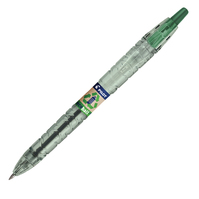 Penna a Sfera a Scatto B2P Ecoball Pilot - 1 mm - 040179 (Verde Conf. 10)