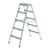 Aluminium step ladder, double sided access