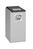 Kunststoff-Container, Volumen 40 l, 1-fach, lichtgrau, ohne Deckel, BxTxH 250x40