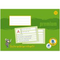 Schreiblernheft Premium A4 liniert Lineatur SL 16 Blatt farbig mit Motiv