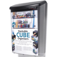 Prospektbox für den Außenbereich 25x33,5x10cm Kunststoff UV-beständig