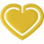 Büroklammern Herzklip 30mm VE=1000 Stück gelb
