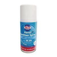 Nilco Hand Sanitiser in White with Alcohol Aerosol Antibacterial 150ml - 1 Pack