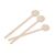 Fiesta Green Biodegradable Wooden Cocktail Stirrers 100(L)mm | 4", Quantity: 100