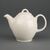 Olympia Ivory Teapots Made of Porcelain - Dishwasher Safe 425ml Pack of 4