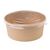 Fiesta Green Round Salad Bowl Lids in Brown - PET Plastic - Recyclable