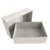 Stülpdeckelkarton grau, 305 x 215 x 75 mm, Vollpappe 450 , A4 Deckelteil