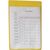 Coloured self adhesive document pockets, A5, portrait, yellow