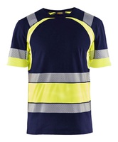 High Vis T-Shirt marineblau/gelb