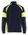 Sweatshirt 3550 mit High Vis Einsätzen marineblau/gelb - Rückseite