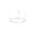 LED Pendel-Ringleuchte BIRO CIRCLE, IP20, ø 120 cm, Höhe 5 cm, 78W, 3000K, 8046lm, dimmbar Casambi, weiß