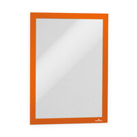 Duraframe® Info Frames / Magnet Frames / Self-adhesive Cover with Magnetic Frame | orange A4 236 x 323 mm self-adhesive 2 pieces