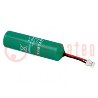 Battery: lithium; 3V; AA; 2000mAh; non-rechargeable; Ø14.7x50mm