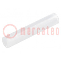 Spacer sleeve; LED; Øout: 4mm; ØLED: 3mm; L: 21mm; natural; UL94V-2