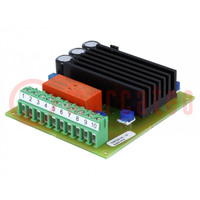 DC-motor driver; for building in; Imax: 12A; 65x75x30mm; 10÷35VDC