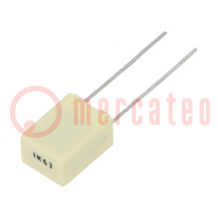 Kondensator: poliestrowy; 1uF; 40VAC; 63VDC; 5mm; ±10%; 7,2x5x10mm