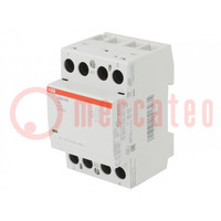 Contactor: 2-pole installation; 63A; 24VAC,24VDC; NO x2; -25÷55°C