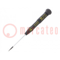 Screwdriver; slot; precision; SL 0,8; ESD; PRECISION