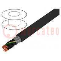 Wire; ÖLFLEX® CLASSIC 115 CY BK; 18G1mm2; PVC; black; 300V,500V