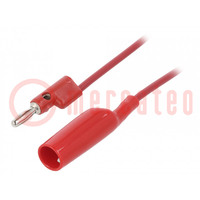 Cable de prueba; 30VAC; 5A; Long: 1,524m; rojo; 1166