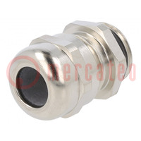 Cable gland; with earthing; M16; 1.5; IP68; brass; METRICA-M-EMC-E