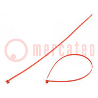 Kabelbinder; L: 390mm; W: 4,7mm; polyamide; 335N; rood; Ømax: 110mm