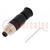Connector: M8; male; PIN: 4; straight; for cable; plug; 4A; IP67; 30V