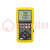 Meter: power quality analyser; LCD; VAC: 6÷600V; True RMS; 40÷70Hz