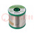 Soldering wire; Sn99,3Cu0,7+NiGe; 1mm; 0.5kg; lead free; reel