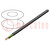 Wire; H07RN-F; 3G1.5mm2; round; stranded; Cu; rubber; black; Class: 5